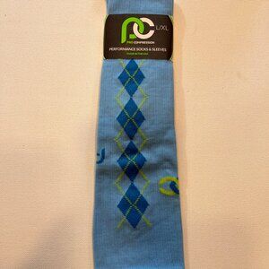 Pro Compression Women's Performance Compression Socks Size L/XL Blue
